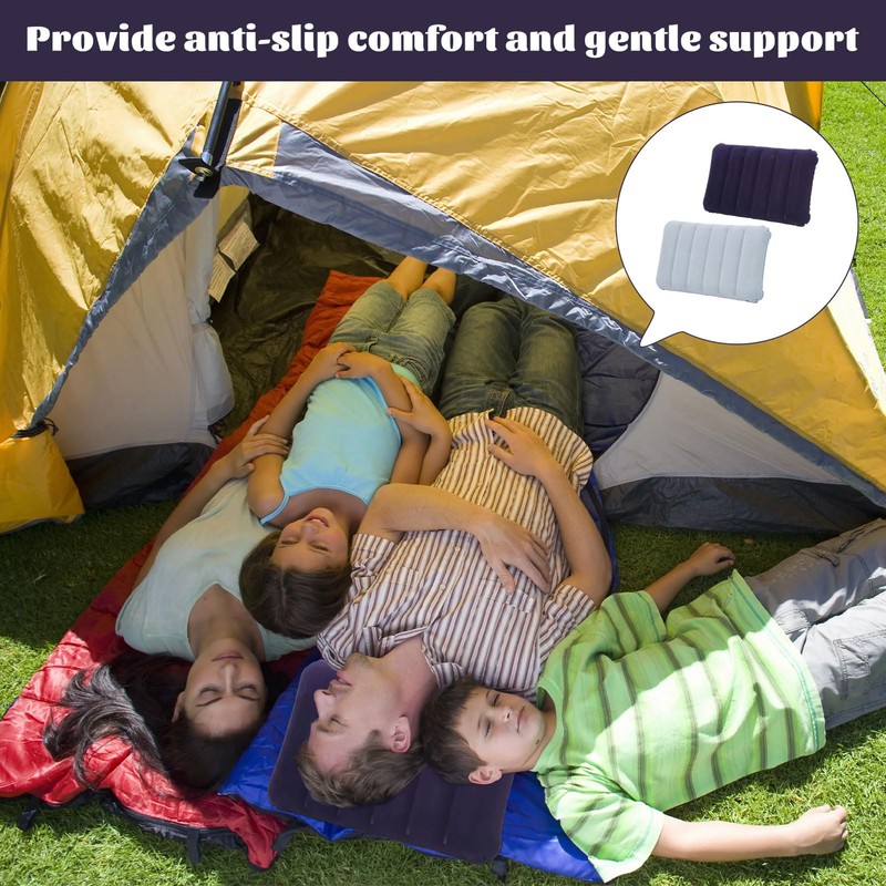 2 PCS Inflatable Pillows,Ultralight Compact Blow Up Pillow,Portable Inflatable Travel