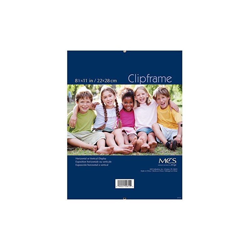 MCS Glass Clip Picture Frame for a 8.5" x 11"