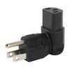 4pcs for NEMA 5‑15P to IEC320 C13 Converter 90 Degree