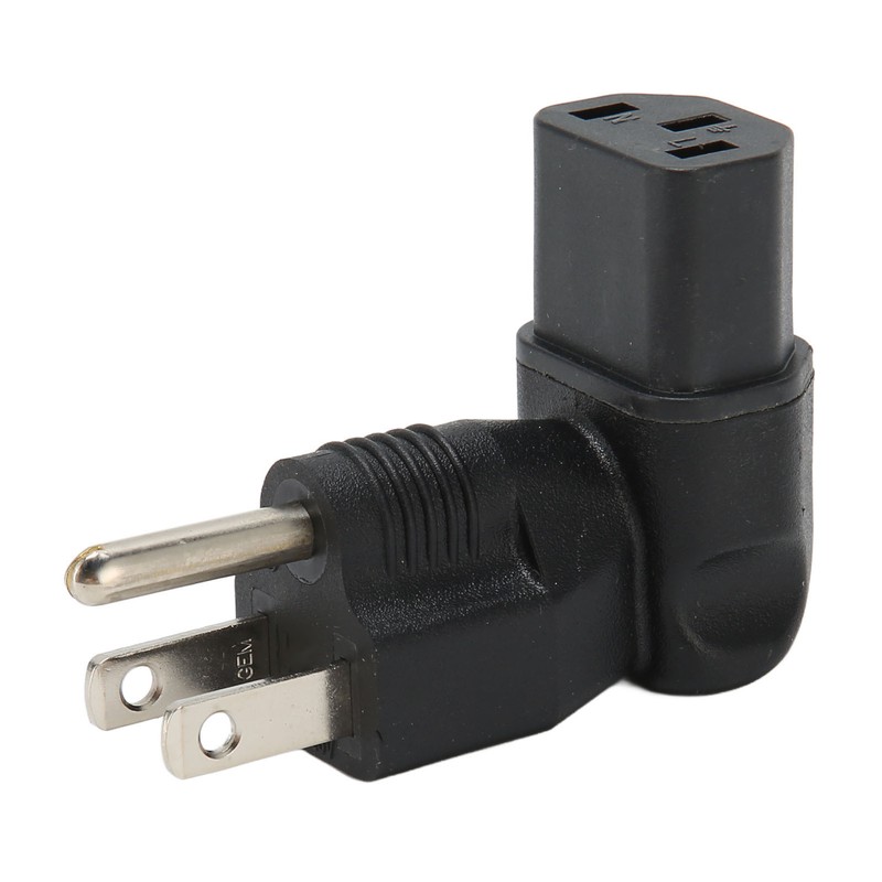 4pcs for NEMA 5‑15P to IEC320 C13 Converter 90 Degree