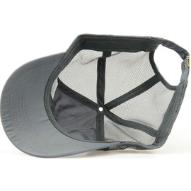 RF Cap, Men's, Large Size, Hat, 23.6 - 25.6 inches (60 - 65 cm), Deep, Mesh, Breathable, Quick Drying, Flirty, Unisex, Stylish, Cool, Popular, gray