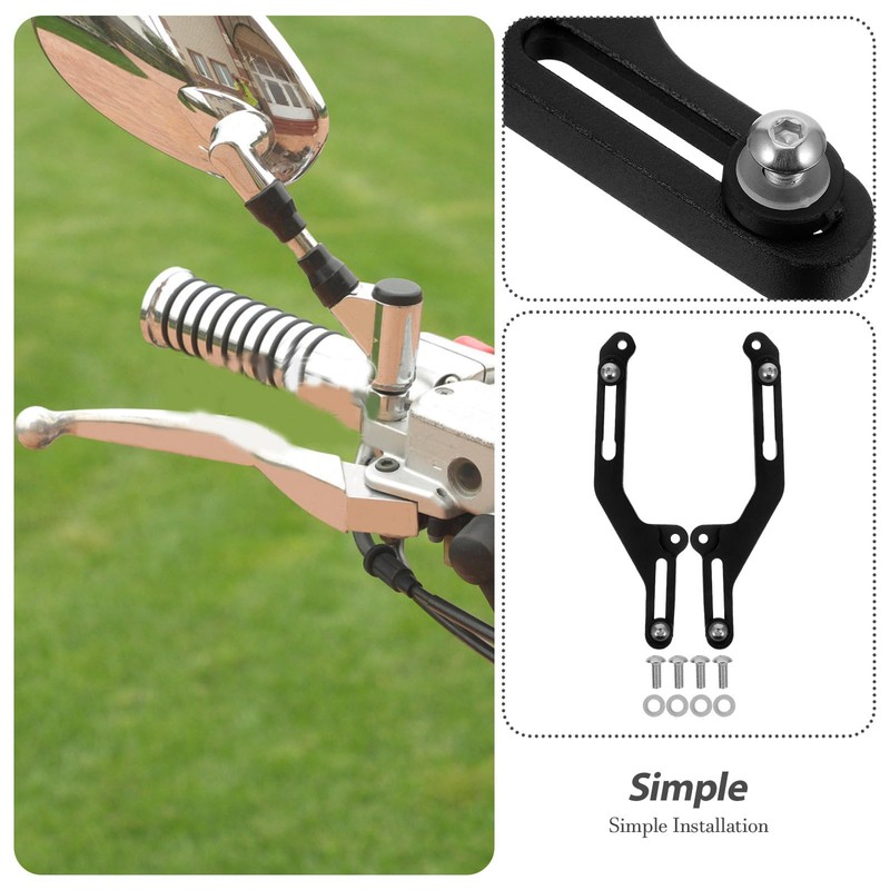 iplusmile 1 Pair Motorcycle Windscreen Adjusters Windshield Support Bracket Compatible