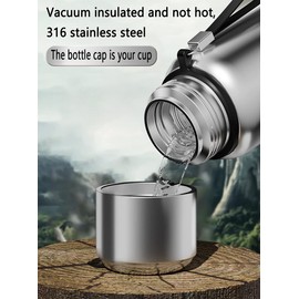 Sandtec Vacuum Insulated Water Bottles Thermal Flask for Hot Drink 1.5L Thermo Bottle Reusable Stainless Steel Flask for Travel
