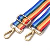 BEEFLYING Adjustable Shoulder Strap Rainbow Vertical Stripe Pattern Replacement Belt
