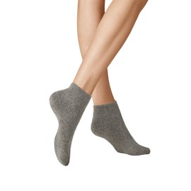 KUNERT Women's home socks without rubber threads, knitted socks, Light grey 0170