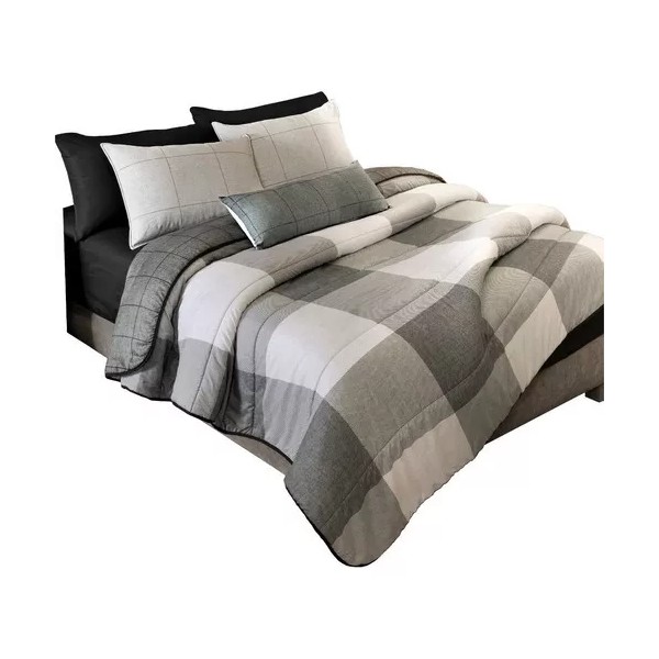 Vianney Jgo De Edredon Mat Xl / Qs Gales Gris