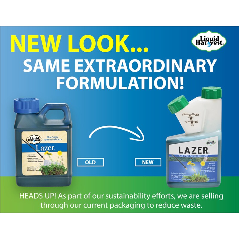 Liquid Harvest Lazer Blue Concentrated Spray Pattern Indicator 8 Ounces