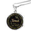 Necklace Has First Name Jared for Wife - The Love