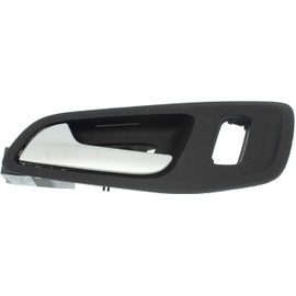 Garage-Pro Interior Door Handle Compatible with 2013-2017 Ford Escape, Ford C-Max Front, Driver Side Black Bezel with Silver Lever