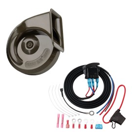 FARBIN UTV Horn Kit with Wire harness and Button Switch for Kawasaki Motorcycles Side