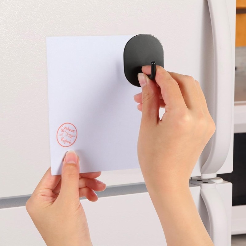 Xxshcdz 2 Pack Magnetic Hooks, Magnetic Refrigerator Hooks for Kitchen,