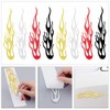 8Pcs 4 Colors Flame Car Stickers Flame Reflective Sticker Car