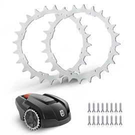 Stainless Steel Spikes Suitable for Gardena R40Li R50Li/Husqvarna 305 308 (up to 2015) Polished – Countersunk Screw Holes Deburred – 16 x Stainless Steel Screws Traction Improvement for Robotic