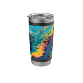 Electric Oil Slick Stainless Steel Insulated Tumbler