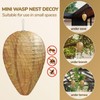 DECYOOL Mini Size Paper Wasp Nest Decoy Hanging Fake Wasp