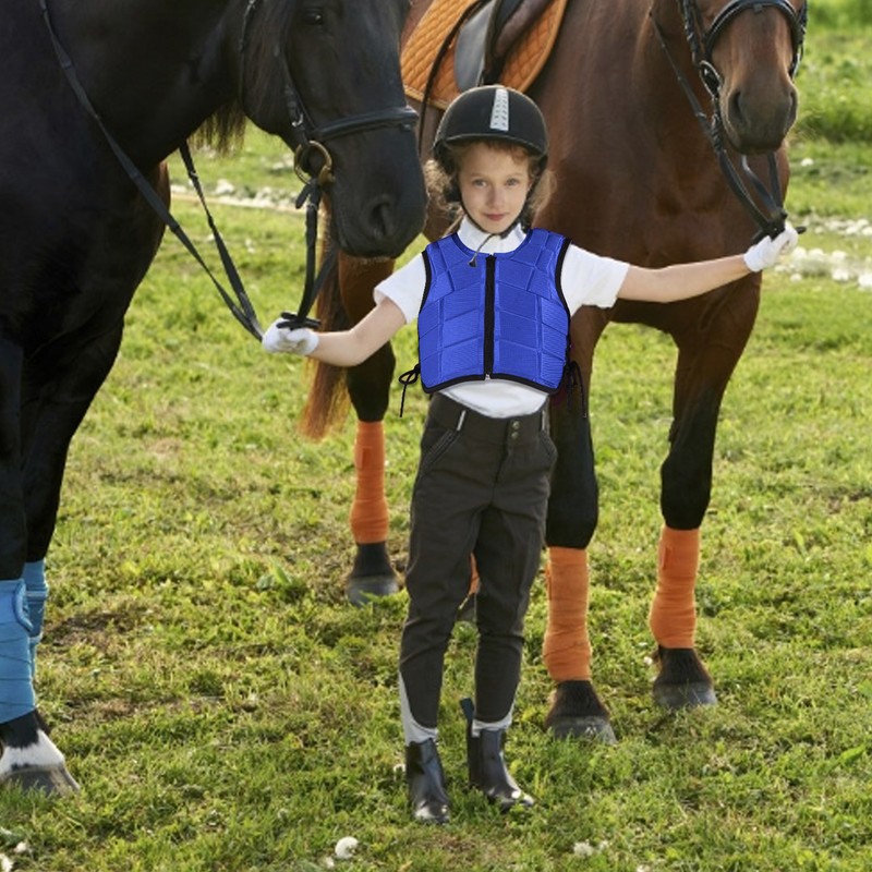 Kids Equestrian Vest Foam Padded Safety Horse Riding Protective Gear