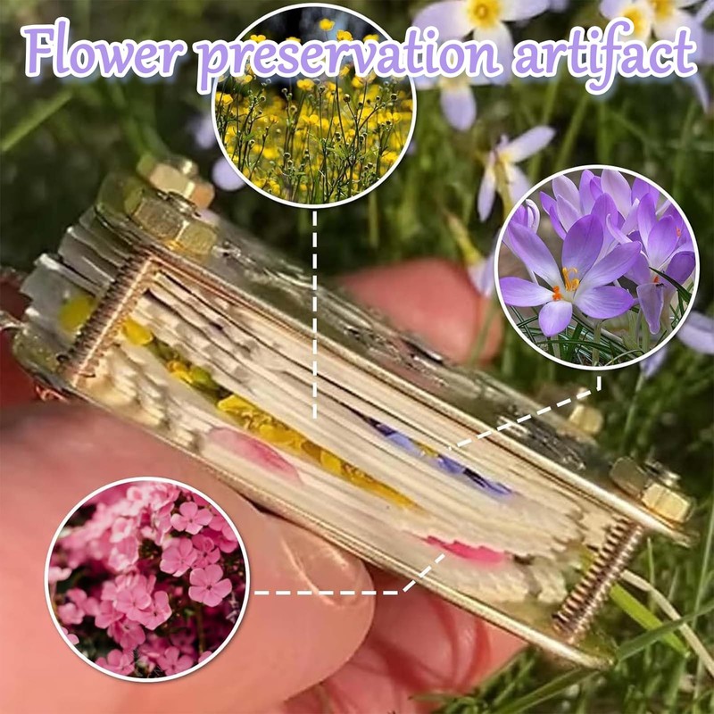 Neyeau Flower Press,Flowerpress for Adults,Practical Miniature Flower Press Set,Suitable for