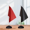 FdcLixuvol 8 Hole Desk Flag Holder, 4 Pack Black Desktop