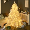 HOMCOM 6ft Tall Prelit Artificial Christmas Tree Holiday Décor with