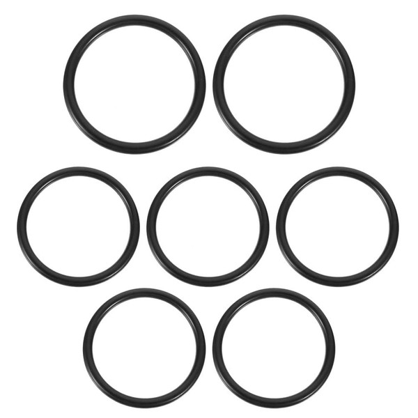 SUPVOX 7pcs Music Bowl Washer Cristal Products Black Washers Silicone