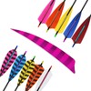 MECCANIXITY Arrow Vanes Arrow Fletching 4" Shield Shape Turkey Feathers