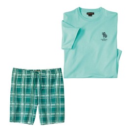 ATLAS FOR MEN - Men's Pyjashorts - Available in Large Sizes from M to 5XL, turquoise, XXL