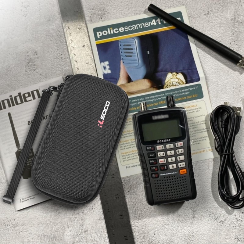 RLSOCO Travel Case for Uniden Bearcat BC125AT Handheld Scanner (Case