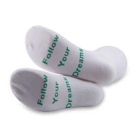 PXTIDY Cheer Socks Girl Cheerleading Gift Follow Your Dreams Cheerleading Striped Knee High Socks Gift for Cheerleader Cheer Team Gift (love to cheer)