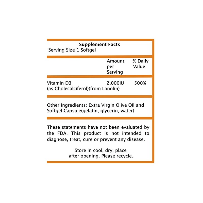 Frequency Foods Vitamin D3