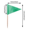 stidsds Solid Green Cupcake Toppers Flags Mini Small Plain Green
