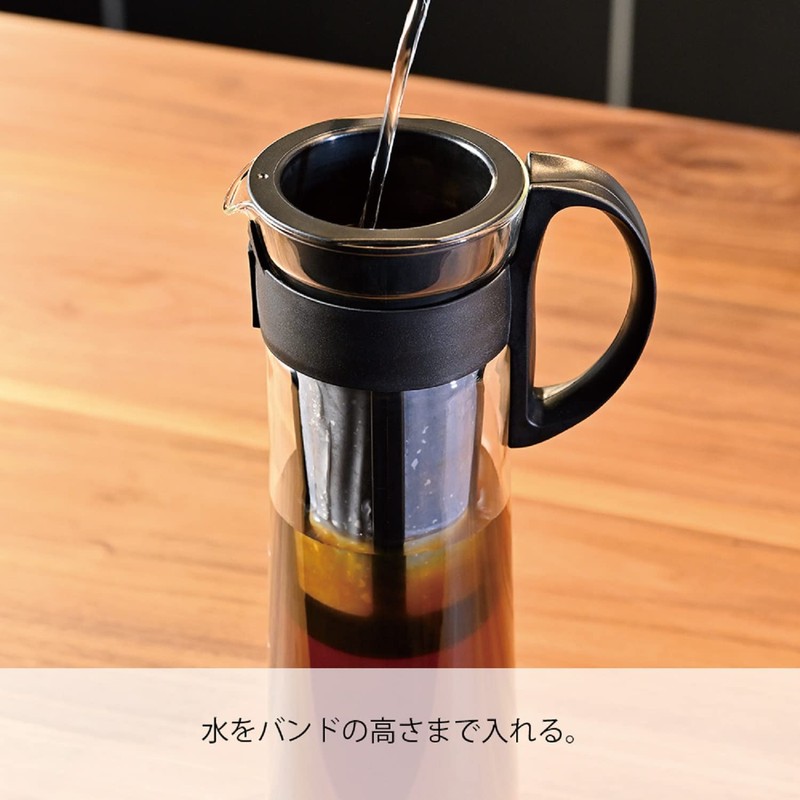 HARIO MCPN-14-B Cold Brew Coffee Pot, Black, 33.8 fl oz