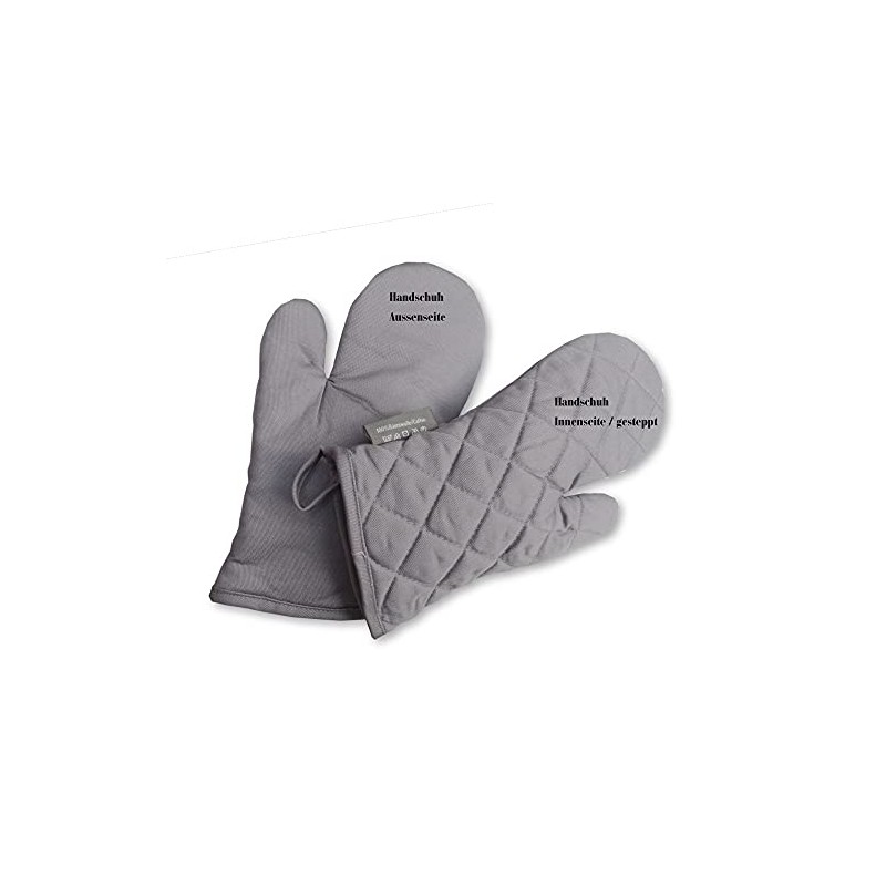 Ross - Barbecue / Oven Glove - Grey - 100%