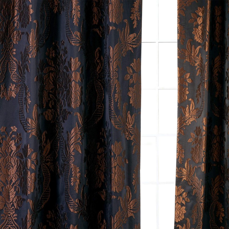 HPD Half Price Drapes Designer Damask Curtains for Room Decoration
