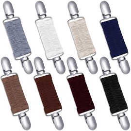 8 Pcs Clothing Cinch Clips Set Fit Dress Back Cinch Elastic Hat Clip for Travel Shirt Cincher for Women and Men Sweater Cardigan Waist Cincher Shawl Collar