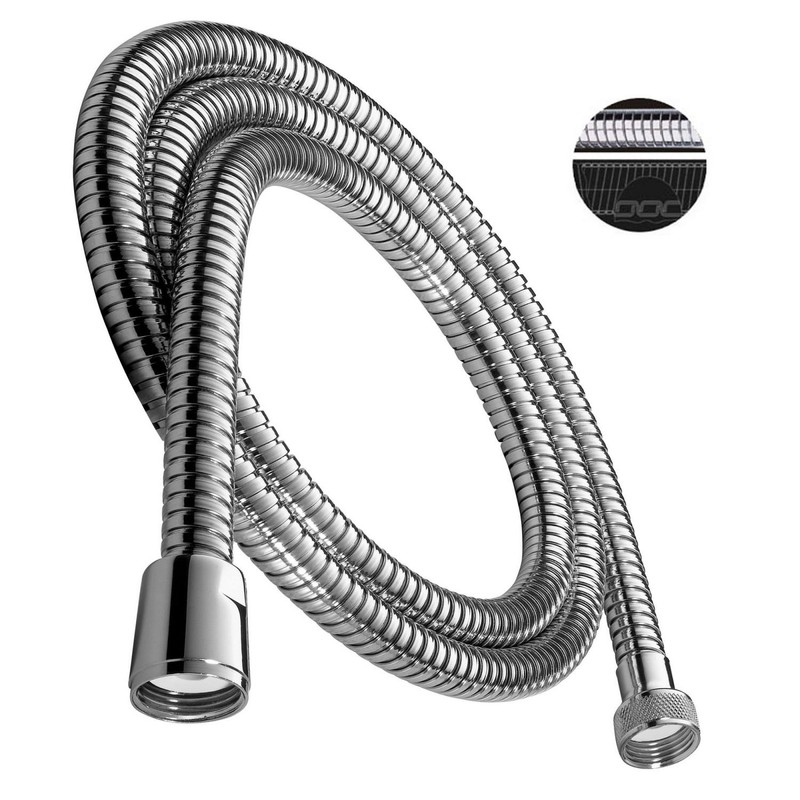 High Quality Bath Set with 150 cm/Brass/High-Gloss Chrome-Plated/Hand Shower/Shower Head