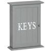 Grey Gray Wooden Key Box Holder Cabinet Wallmounted or Freestanding