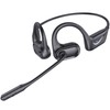 CPTEA Bluetooth Headset with Microphone, Open Ear Headphones, Dual Connect