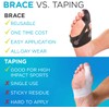 BraceAbility Turf Toe Brace - Soft Big Toe Taping Splint