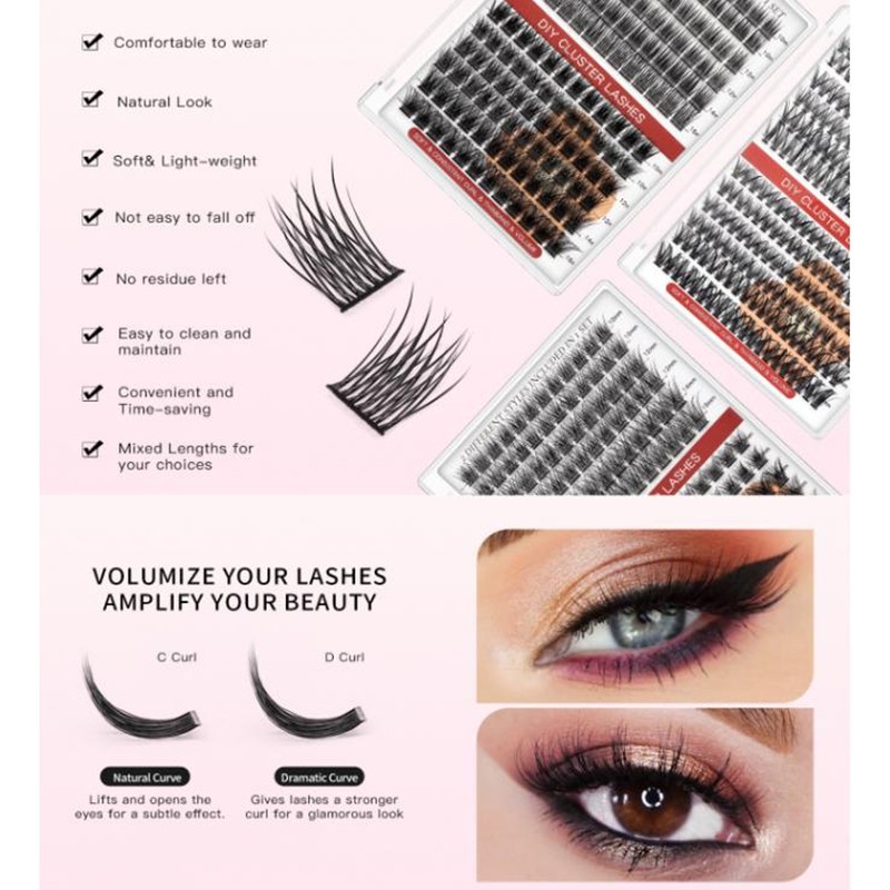 Eyelash Extension Kit Individual Curl False Lash DIY Extension Kit