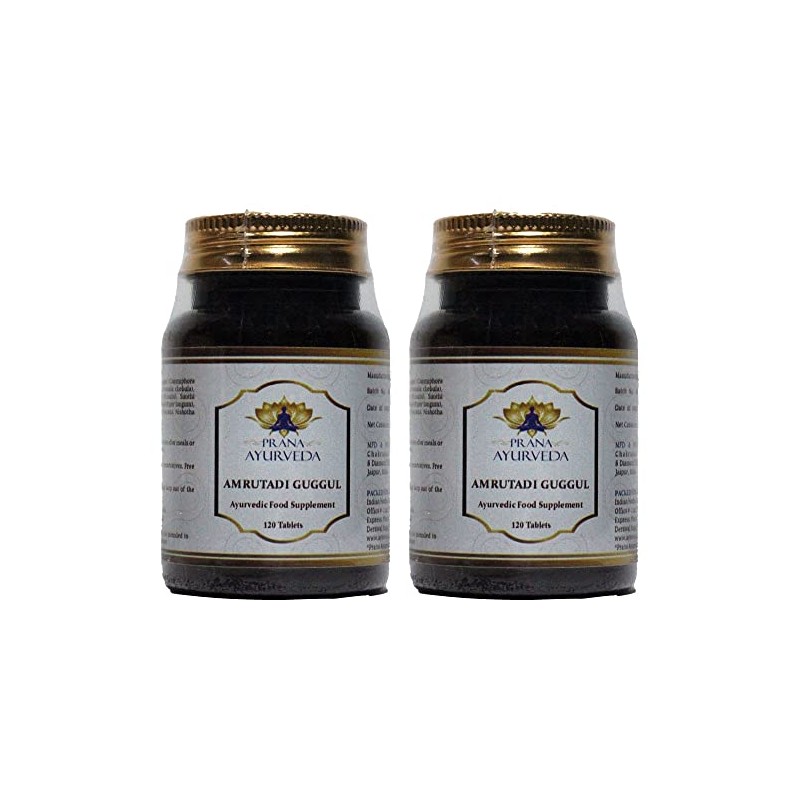 Prana Ayurveda AMRUTADI GUGGULU - 120 Tablets - Traditional Ayurvedic