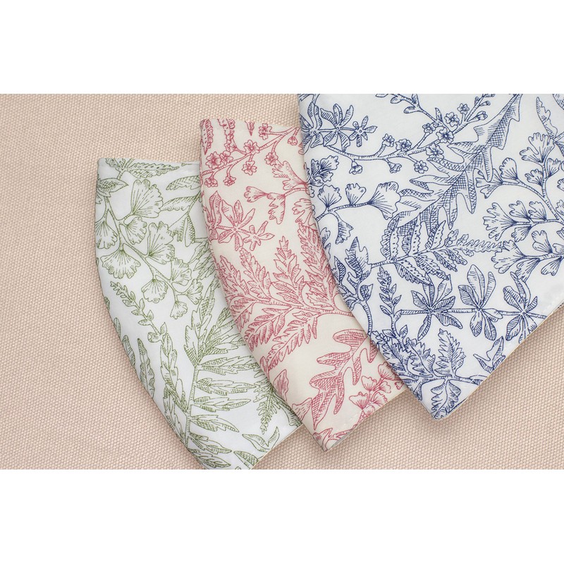 Pack of 3 100% Mulberry Silk & Liberty Face Mask