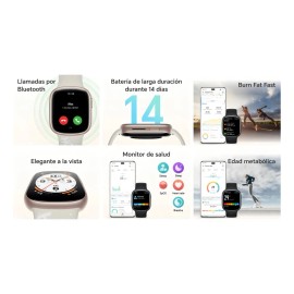 Smartwatch Honor Watch Watch4 display de 1.75" con correa de silicona - color negro