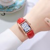 Vintage Women's Rectangle Wrist Watch Classic Ladies Analog Quartz Watch