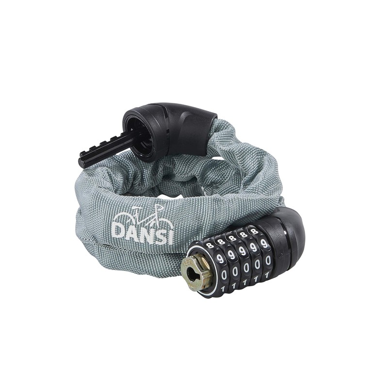 DANSI Unisex – Adult's Kettenschloss Chain 6 x 900 mm Combination