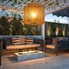 Solar Pendant Light Outdoor Hanging Lantern Solar Outdoor Chandelier with