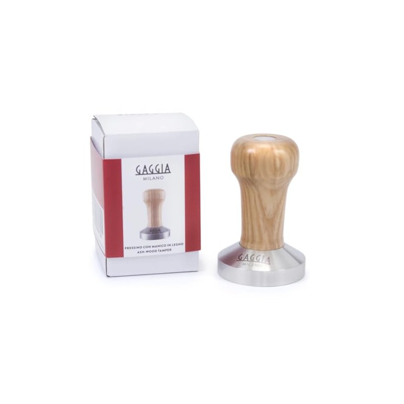 Gaggia Stainless Steel Tamper with Ash Handle 58 mm for