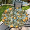 Yesad Round Table Cloth for Holiday, Waterproof Tablecloth Elastic Edge