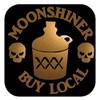 Moonshine Sticker Decal TP 1254 vinyl 6" Buy Local Copper