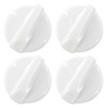 GYOFFULL 4 Pack WB03T10282 Stove Knob White Gas Oven Range