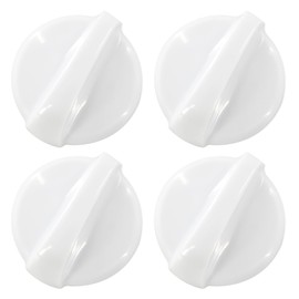 GYOFFULL 4 Pack WB03T10282 Stove Knob White Gas Oven Range Control Assembly Compatible with GE Surface Burner Repalces AP4345833,PS2321074,1461063